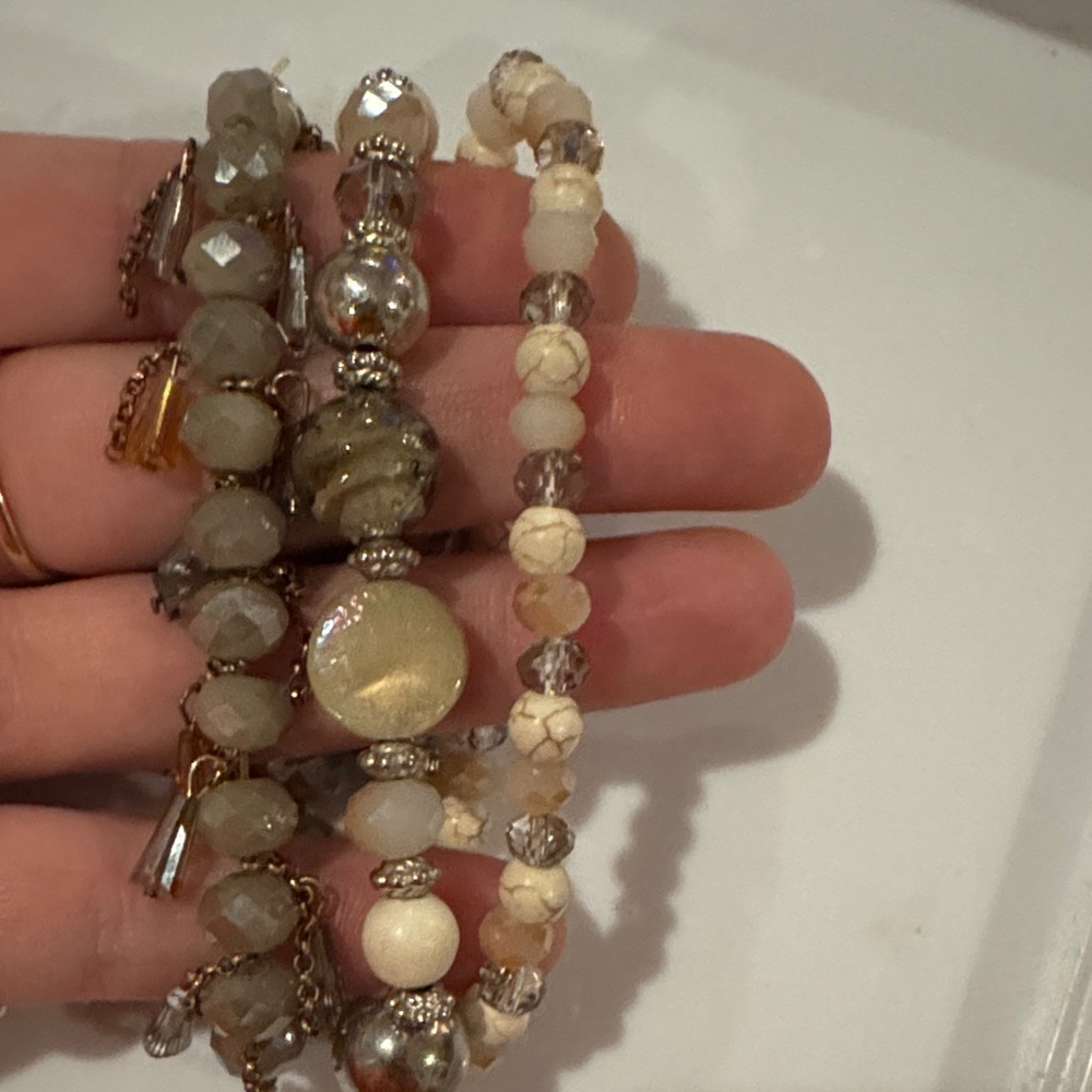 Elegant Beaded Bracelet Set